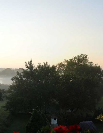 Morgenstimmung über dem Barther Strom mit Blick auf die umliegende Natur