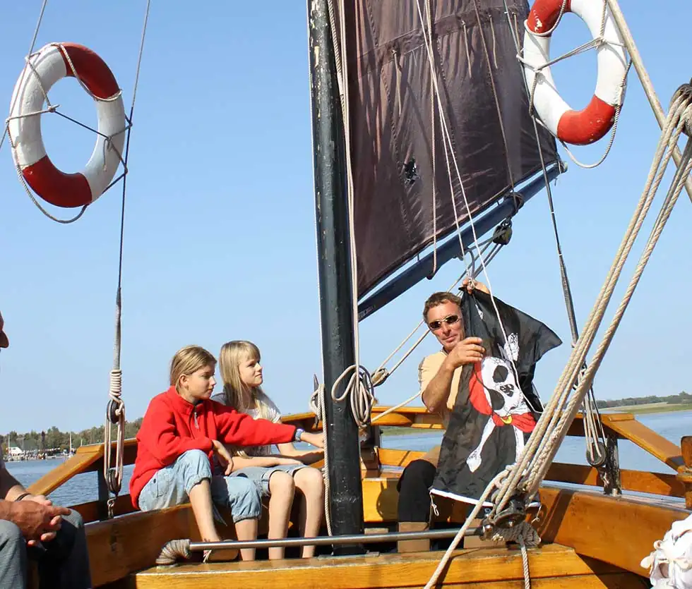 Die Piratenflagge wird gehisst
